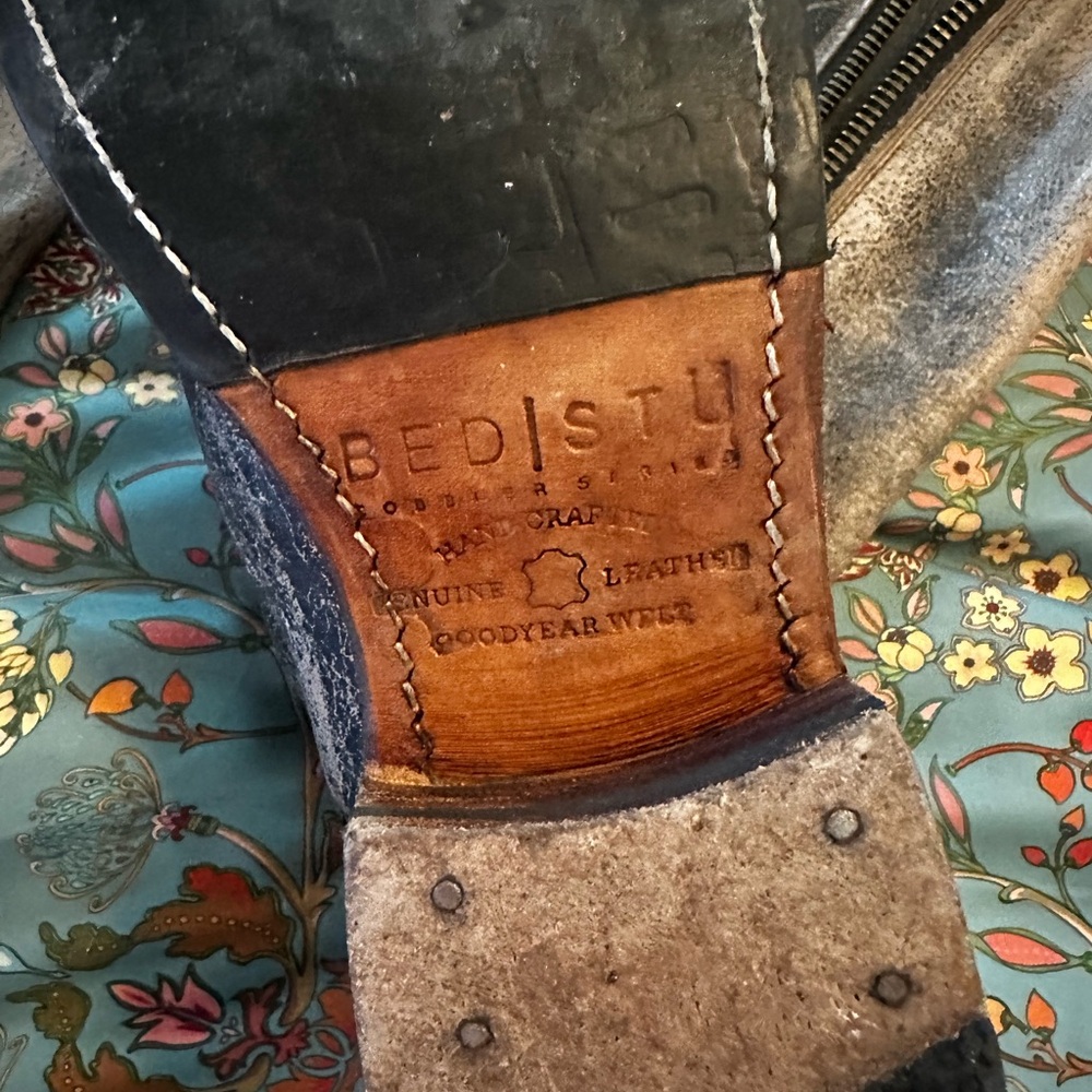 BED|STU Black and Brown Leather Boots - Picture 3 of 4